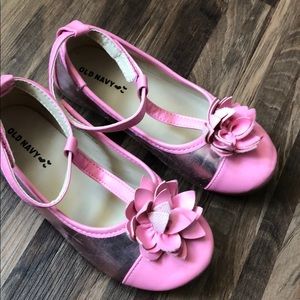 Pink flats